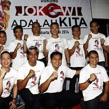 Perang Bintang Tim Pemenangan Jokowi dan Prabowo