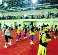 Serunya Berolahraga di Pembukaan Indonesia Fitness & Health Expo 2014