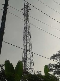 Bikin Heboh! Perempuan Rambut Panjang Panjat Tower di Sentul