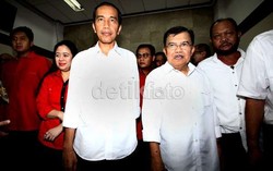 Mega dan Ketum Partai Koalisi Dampingi Jokowi-JK Ambil Nomor Urut di KPU