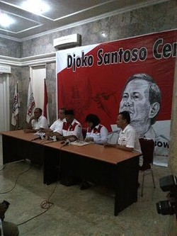 Eks KSAD Jenderal Djoko Santoso Deklarasikan Dukungan untuk Prabowo-Hatta