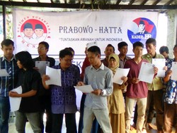 Pendukung Prabowo-Hatta di Semarang Kirim Satu Juta Surat ke Jakarta