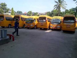 Keterlambatan Gaji Setengah Bulan Sopir Bus Sekolah Dibayar Sore Ini