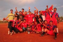 Pasukan Perdamaian TNI Juarai Sepak Bola Antar Kontingen di Kongo