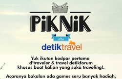 detikTravel Mau Piknik Gratis, Siapa Mau Ikut?