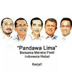 Kisah Jokowi-JK dan Pandawa Lima