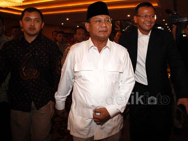 Silaturahmi Prabowo Bersama Tim Pemenangan