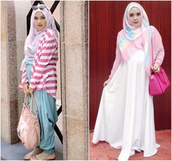 Tetap Modis Saat Hamil, Ini Tips Padu Padan Busana dari Para Hijabers