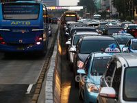 Pemberlakuan Contra Flow di MH Thamrin