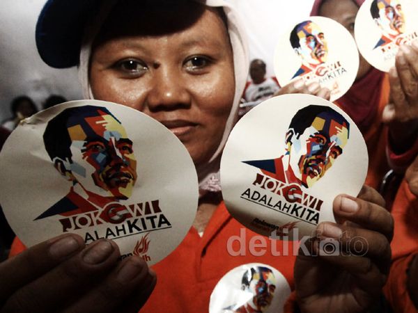 Puluhan Petugas Kebersihan Dukung Jokowi-JK