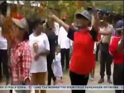 Jokowi Disambut Meriah Warga Papua