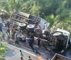 Truk Terguling di Jl Raya Magelang-Purworejo karena Rem Blong, Kernet Tewas