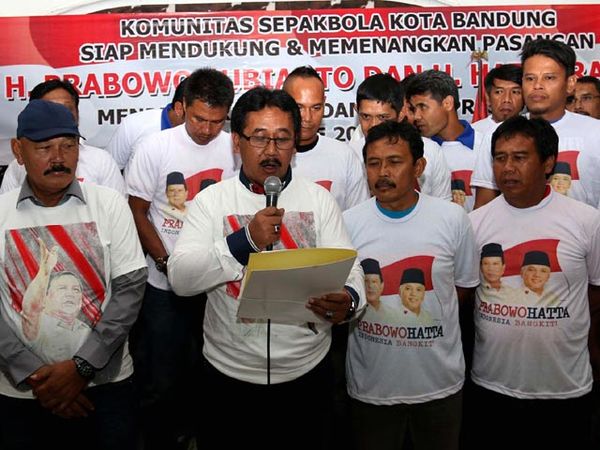 Mantan Pemain Persib Dukung Prabowo-Hatta Mantan Pemain Persib Dukung Prabowo-Hatta