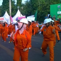 Lakukan Aksi Flashmob di Jakarta 10K, Dinas Kebersihan DKI Kampanye Jaga Kebersihan