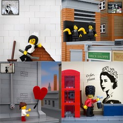 Grafitti Banksy Dijadikan Lego