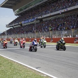 Rider-rider Spanyol Sedang Rutin Hadir di Podium Catalunya