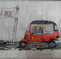 Bajaj Jadi Desain Pertama Karya Cross Stich Point