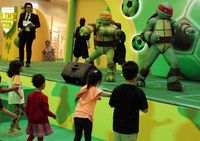Spongebob & Kura-kura Ninja Hibur Anak-anak