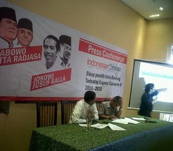 Warga Kota Bandung Pilih Prabowo-Hatta Versi Survei Instra