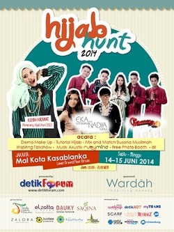 Hijab Hunt 2014 Buka Pendaftaran On The Spot di Kota Kasablanka