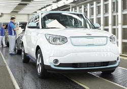 KIA Soul Listrik Mulai Diproduksi