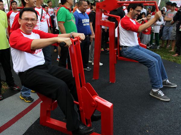 Ahok Hadiri Peresmian Active Park di Taman Tebet