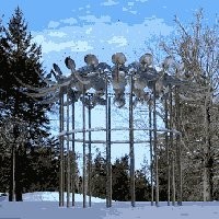 Instalasi di Taman Ini Menghipnotis