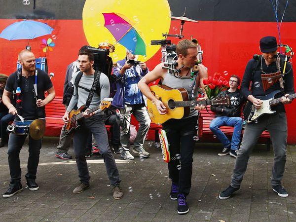 Foto-foto Coldplay Syuting Video Klip A Sky Full of Stars