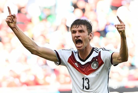 Thomas Mueller: Dua Piala Dunia, 8 Gol