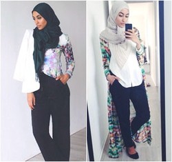 Hijab Style: Gaya OOTD Si Cantik Emiraah, Hijabers Asal Maroko