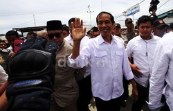 Kampanye di Pasar Kajen Pekalongan, Jokowi Sebut Kesabarannya Punya Batas