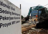 Pengosongan Lahan Untuk Pembangunan MRT