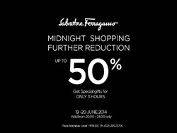Salvatore Ferragamo Plaza Indonesia Midnight Sale