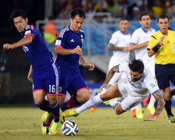 Jepang Diimbangi 10 Pemain Yunani