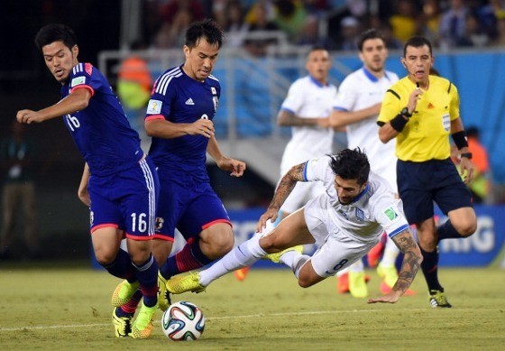 Jepang Diimbangi 10 Pemain Yunani