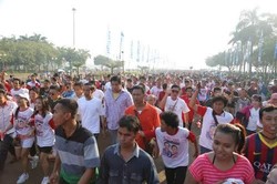 Jokowi Ucapkan Selamat HUT Jakarta di Bundaran HI