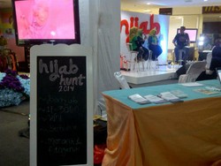 Beda dengan Jakarta, Booth Hijab Hunt 2014 di Surabaya Lebih Meriah