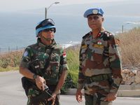 DFC UNIFIL Tinjau Latihan Defence Post dan Shelter