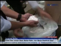 Pabrik Pembuatan Obat Palsu Dibongkar Polisi