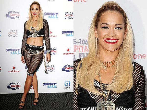 Baju Jaring-jaring Transparan Rita Ora