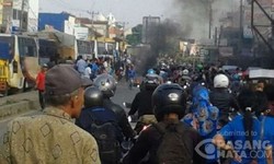 Ini Semrawutnya Eksekusi Lahan yang Dikawal Ribuan Brimob di Karawang