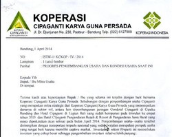 Ini Surat Permohonan Maaf Cipaganti Saat Tak Mampu Bayar Duit Mitra