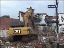 Percepat Pembangunan MRT, Puluhan Bangunan Dibongkar
