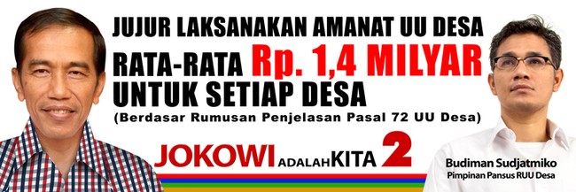 Prabowo-Hatta Janji Rp 1 M per Desa, Jokowi-JK Janjikan Rp 1,4 M Prabowo-Hatta Janji Rp 1 M per Desa, Jokowi-JK Janjikan Rp 1,4 M
