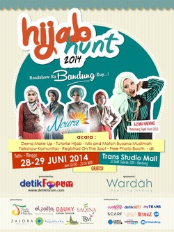 Pendaftaran On The Spot Hijab Hunt 2014 Terakhir di Trans Studio Mal Bandung