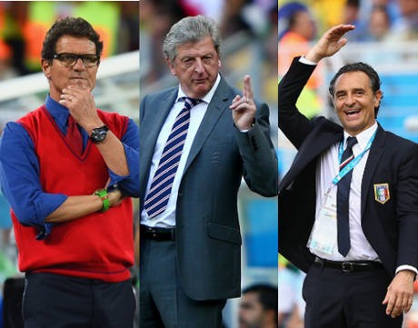 Bergaji Tertinggi, Capello, Hodgson, dan Prandelli Gagal Total