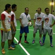 Pendukung Prabowo dan Jokowi di Tuban Rukun Futsal Bareng