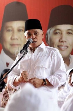 Jelang Debat Cawapres, Hatta Ikuti Pengajian Aa Gym di Masjid Istiqlal