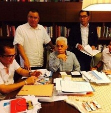 Persiapkan Debat, Hatta Rajasa Diskusi dengan Ridwan Kamil dan Bima Arya