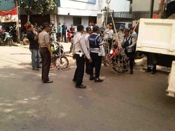 Parkir Sembarangan, Puluhan Motor Dijaring Dishub di Tanah Abang